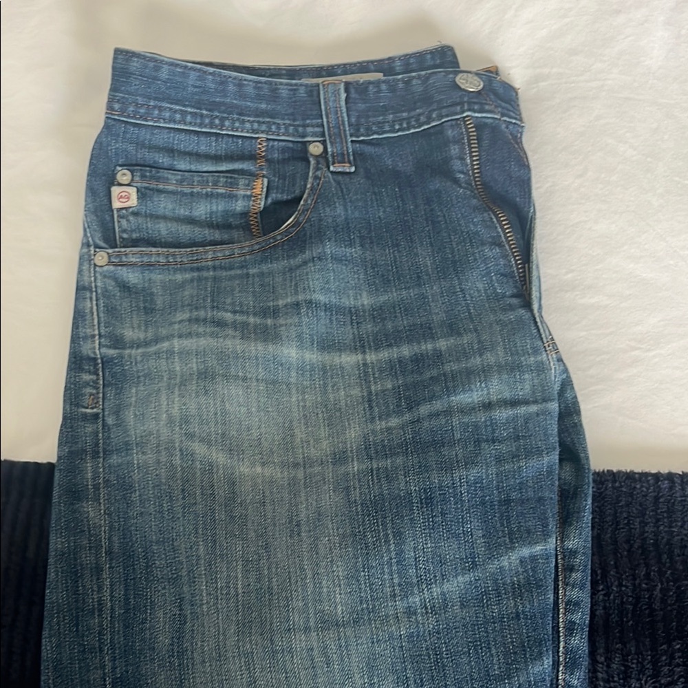 AG Men's Blue Denim Jeans